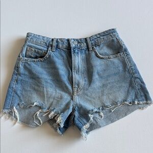 NWOT Denim Frayed Hem Studded Women Shorts